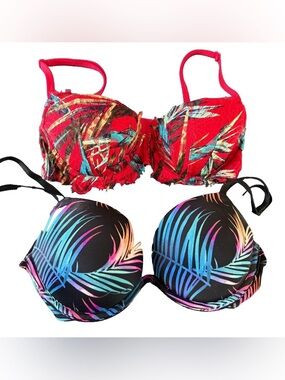 Set of 2 Victoria’s Secret Push Up Bras. Date Push Up & Super Push Up. 34B